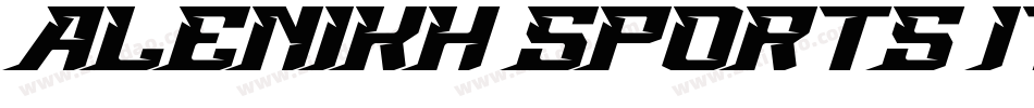 Alenikh Sports Italic字体转换